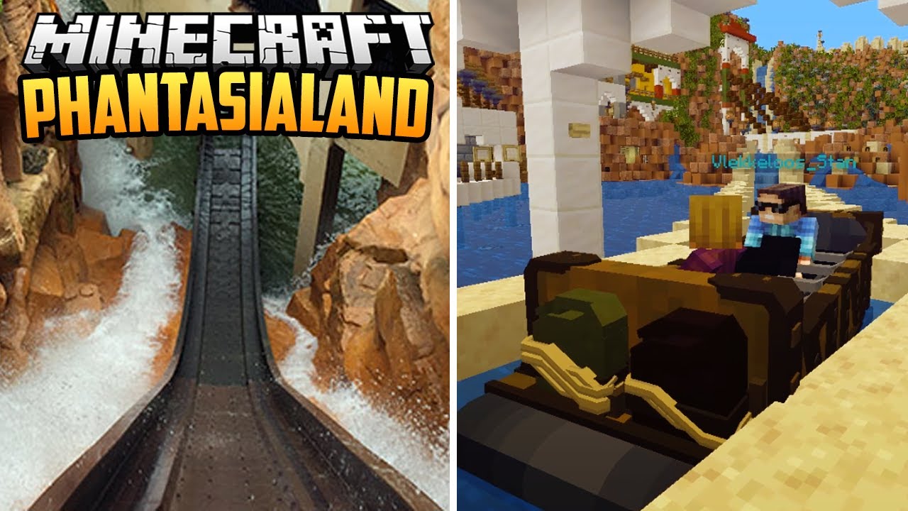 DE STEILSTE WATERBOOTJES van de WERELD BEZOEKEN in PHANTASIALAND in MINECRAFT