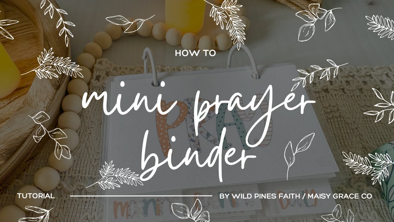 How To Make A Mini Prayer Binder