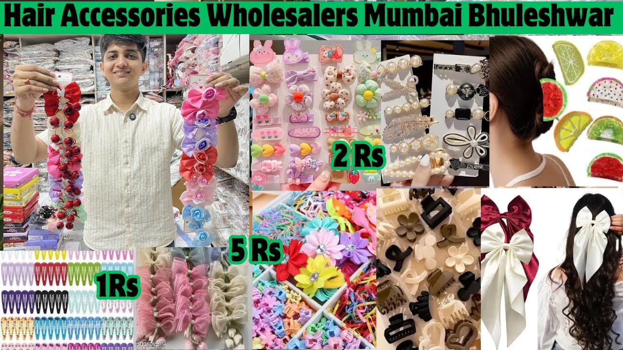 Hair Accessories Wholesale Market Mumbai Bhuleshwar Fancy Hair Accessories Wholesalers |  Jewellery 