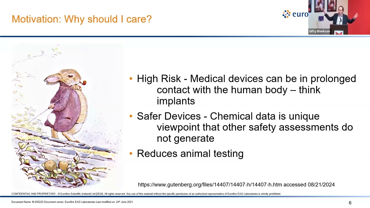 Applied Chemistry  Medical Device Safety Testing   Dr  Philip Ferko