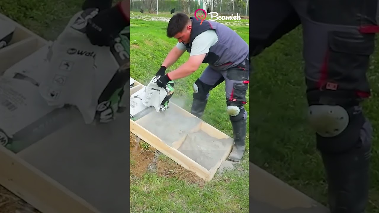 Mastering Garden Terrain: Building Garden Steps on a Slope! #shorts #garden #stairs #slope  #diy