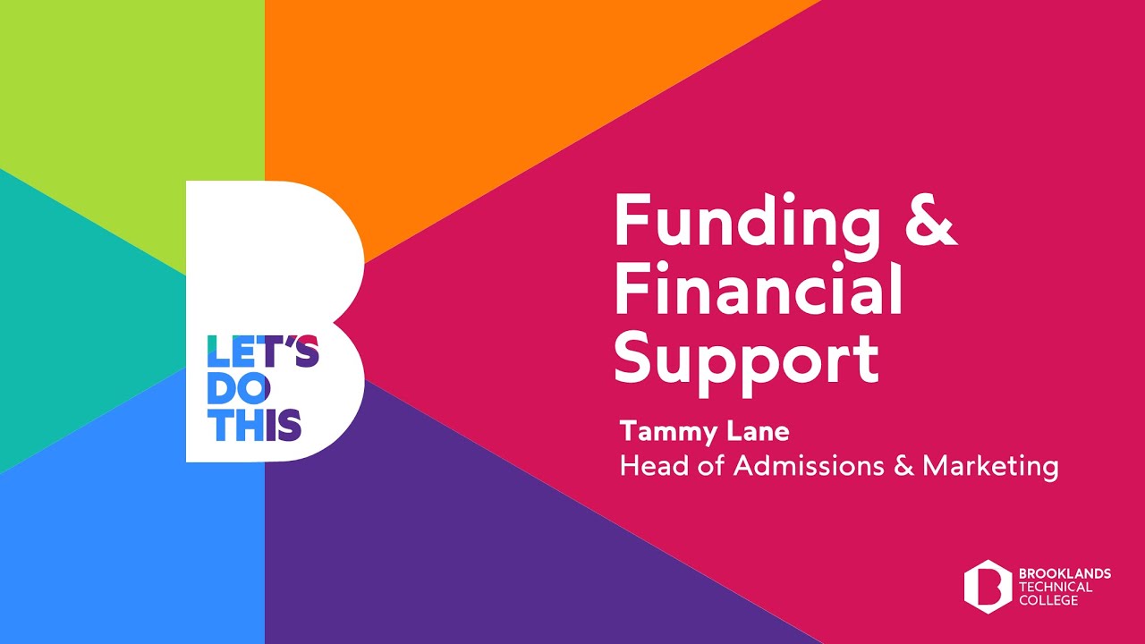 Funding & Financial Support @Brooklands | Belonging LIVE Webinar Series