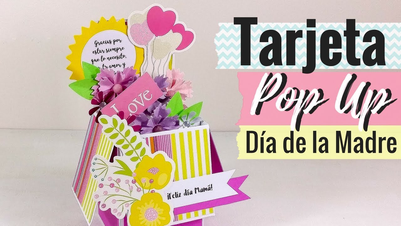 Tarjeta Pop up Día de la madre
