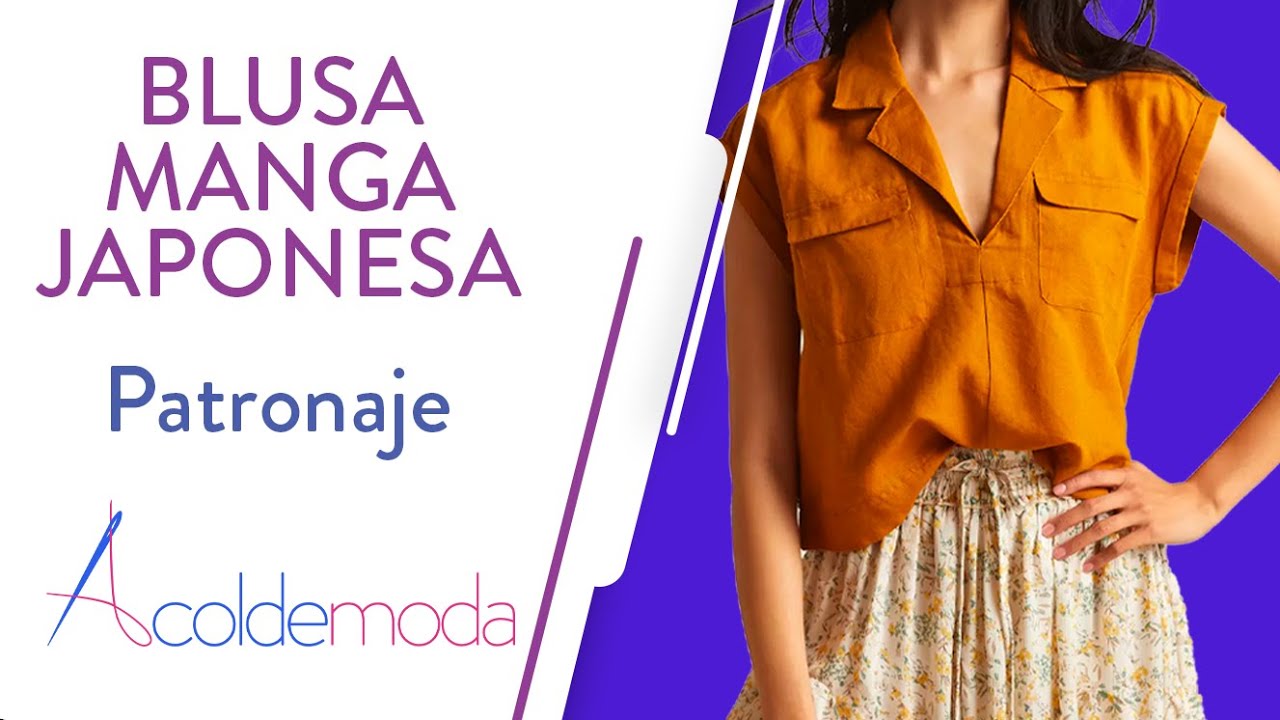 Clase 22: Blusa Manga Japonesa | Patronaje | Curso Patronaje de Blusas
