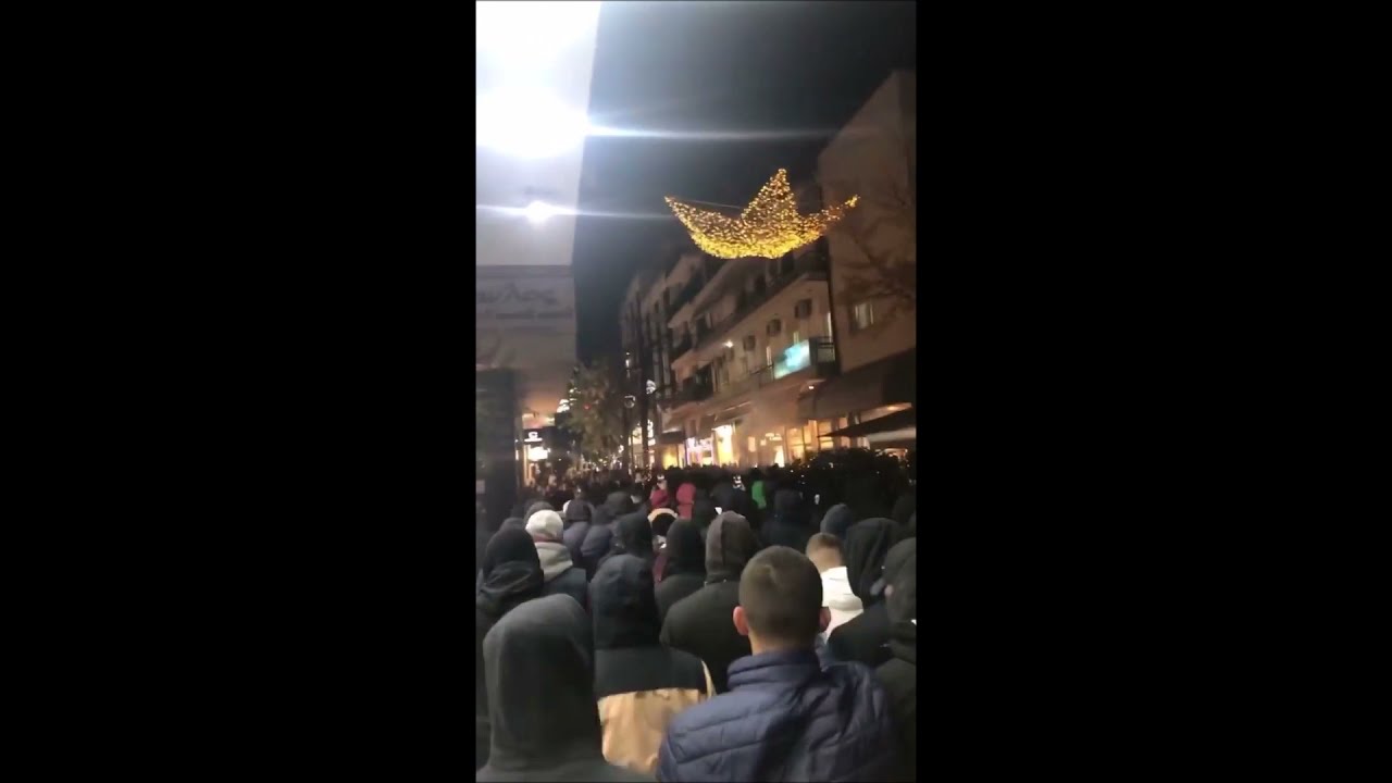 ΑΕΛ-ΠΑΟΚ 1-1 Κύπελλο 1/12/2021 | Συνθήματα και πορεία οπαδών της ΑΕΛ - Θύρα 1 #AEL #Larissa