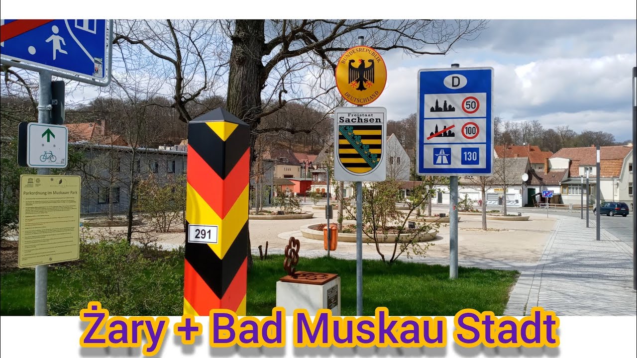 Żary.Miasto w województwie lubuskim  + Deutchland.Bad Muskau Stadt