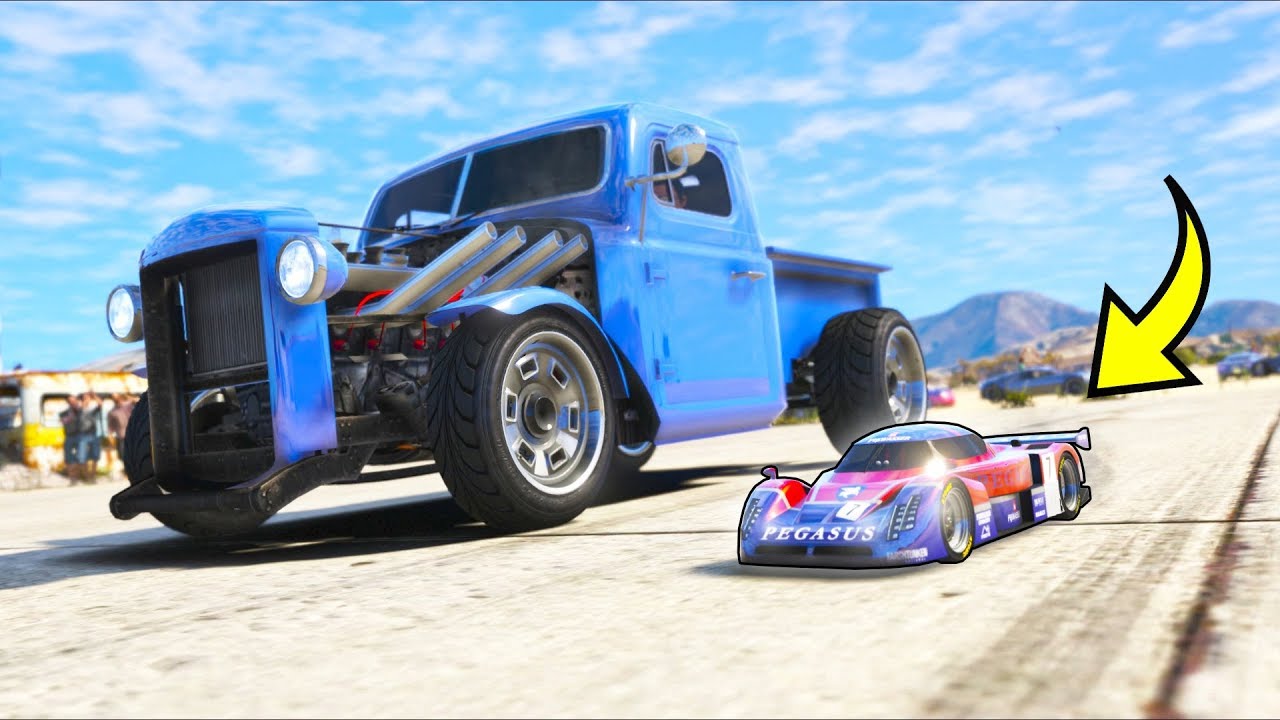 I took my RC car to a DRAG RACE!! (GTA 5 Mods - Evade Gameplay)