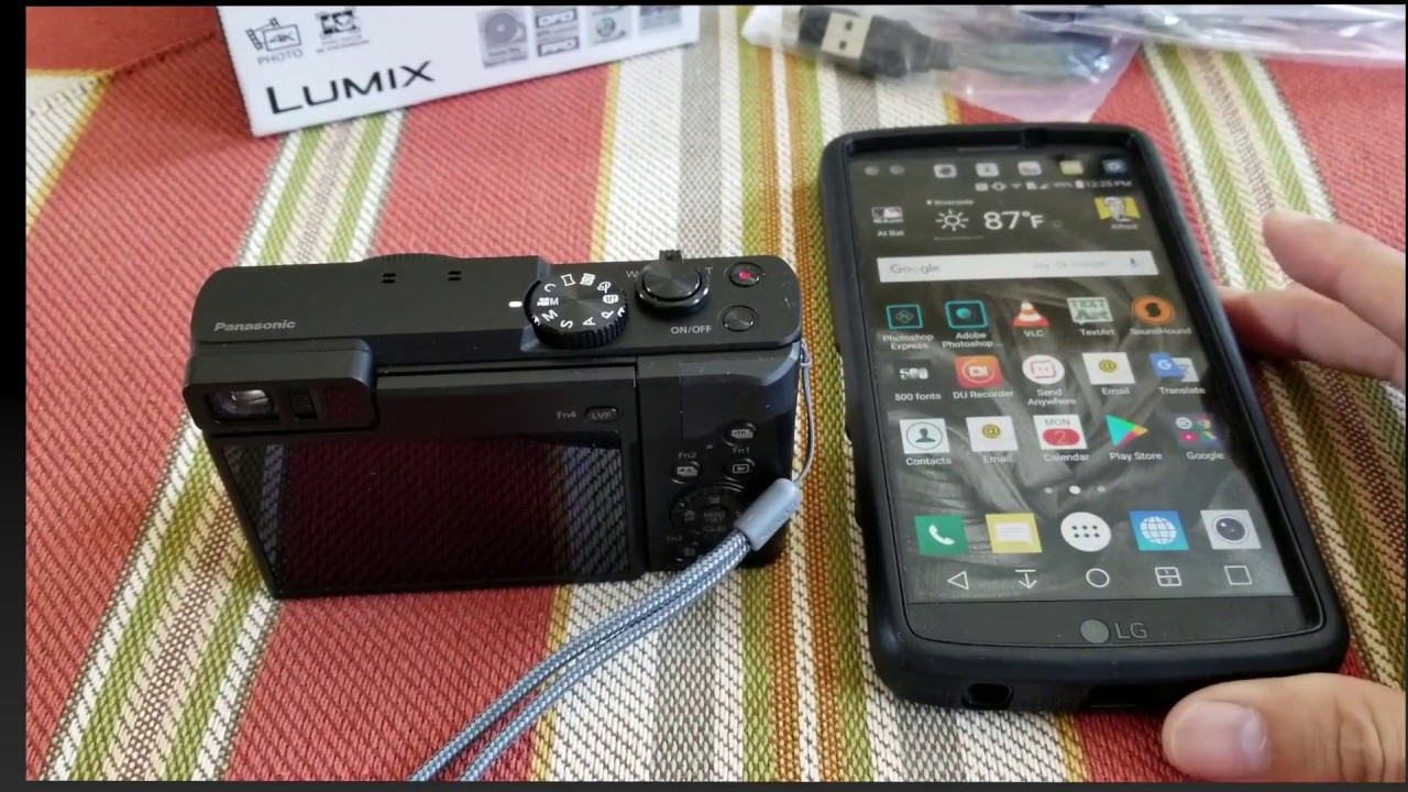 Как синхронизировать видеокамеру Panasonic ZS70 90 по WiFi с любым Android-смартфоном! Full HD 2017