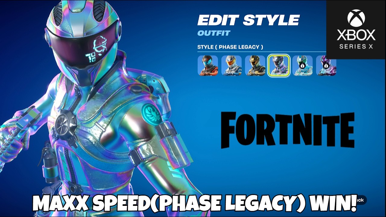 FORTNITE MAXX SPEED(PHASE LEGACY) WIN! XBOX CHAPTER 7 SEASON 1