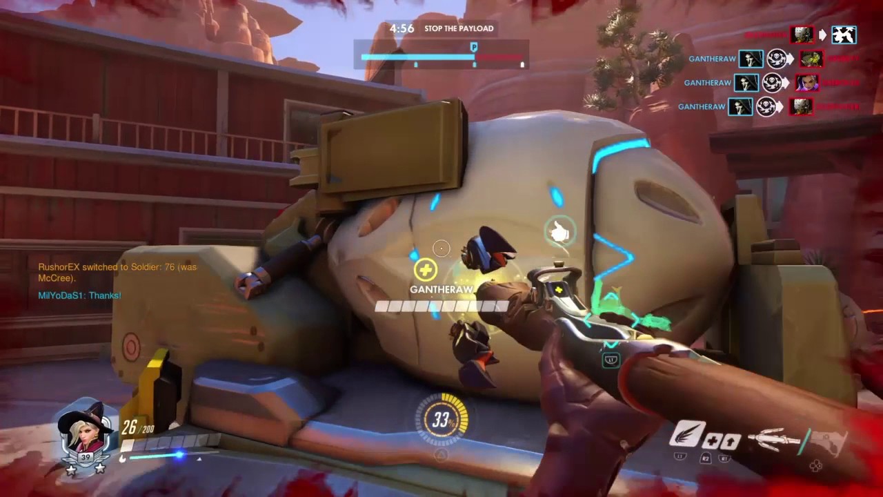 Playing Mercy with a random protective Genji