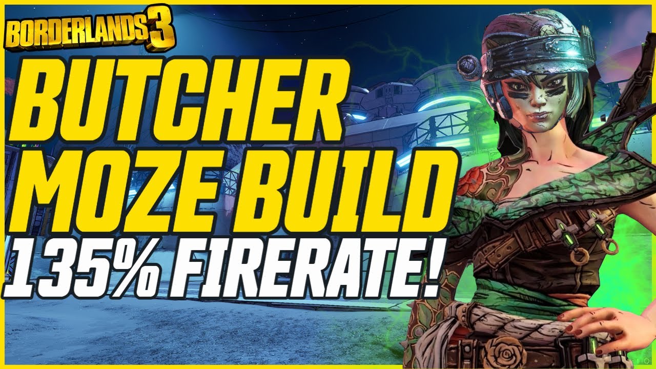 NEW MOZE BUILD! Insane Fire Rate & Damage! // Borderlands 3 Level 72 Butcher Moze Build