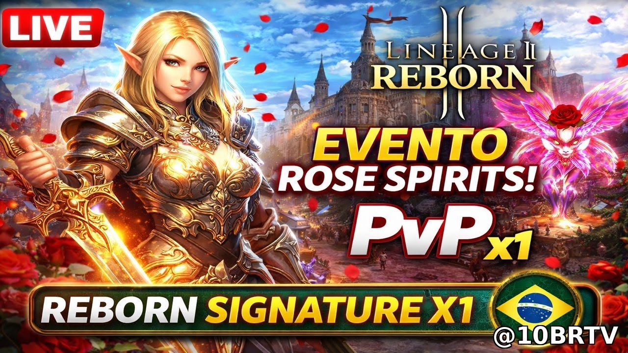EVENTO ROSE SPIRITS 🌹 | Lineage 2 Reborn Signature x1 EXP x1, PvP, Farm #l2 #l2aovivo #lineage2