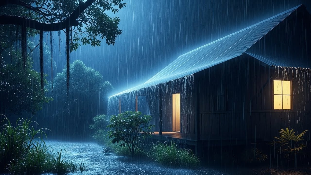 Rainstorm on Tin Roof 🌧️ Sleep, Relax & Calm Your Mind with Natural Rain #49