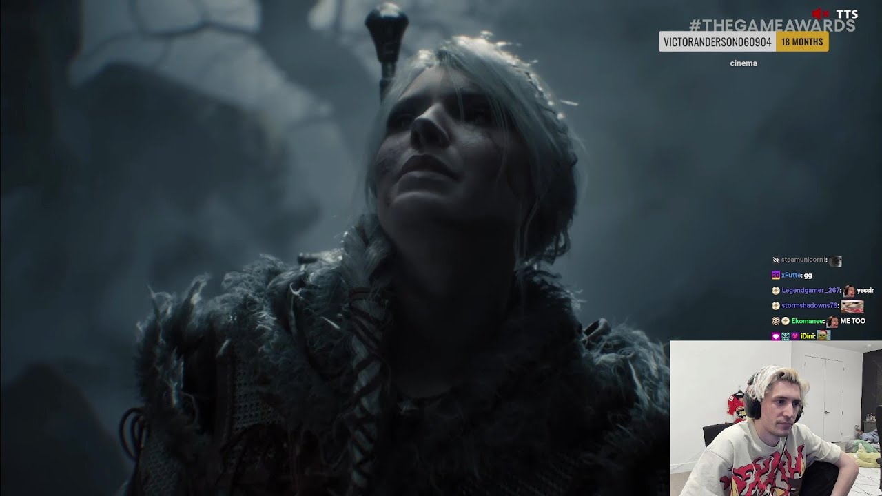 Реакция xQc на The Witcher 4 | The Game Awards 2024