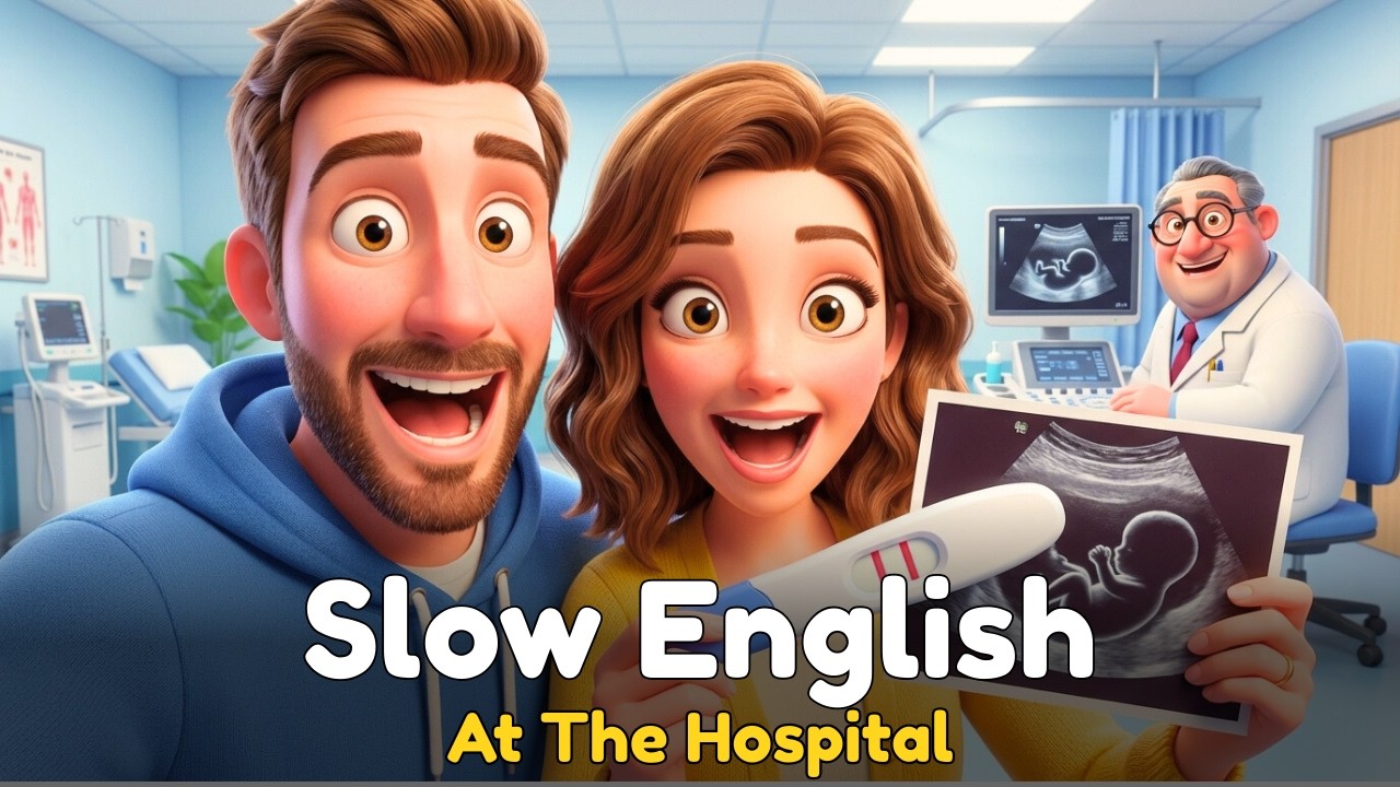 At The Hospital | Slow English Listening Practice (A2 Level)