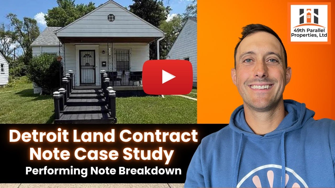 Detroit Land Contract Note Case Study | Performing Note Breakdown (July 2025 Acquisition)