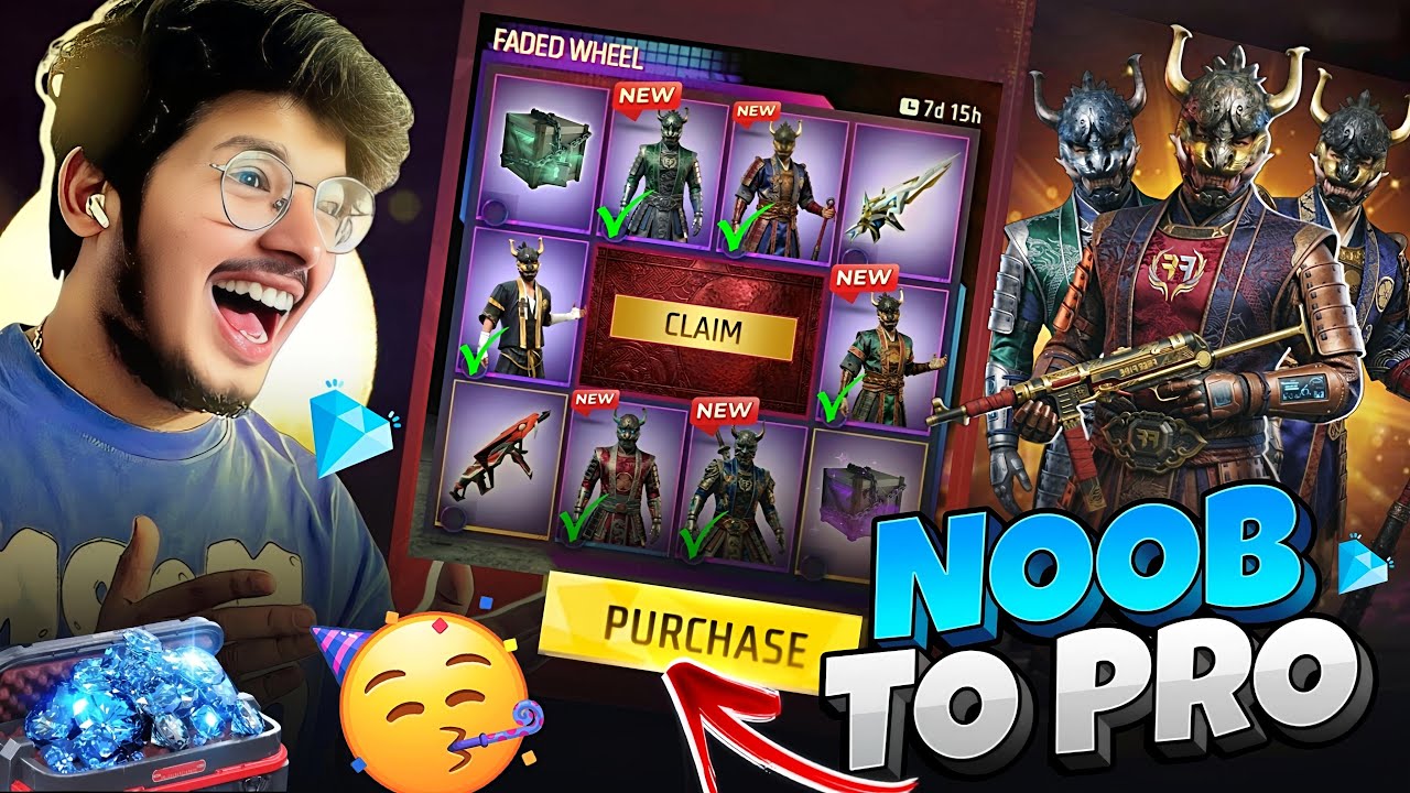 Free Fire I Got New Surprise Id Diamond Royale In 100 Diamonds 😍 NOOB To PRO -Garena Free Fire