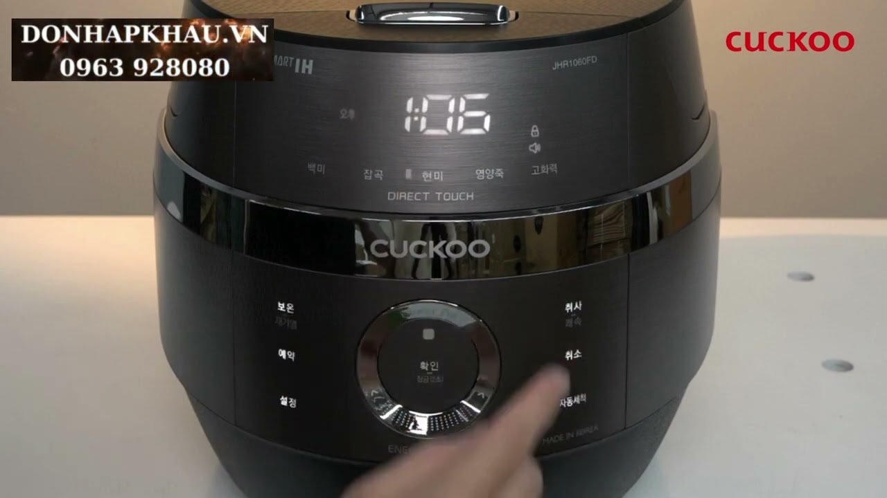 (HDSD) Hướng dẫn sử dụng nồi cơm điện cao tần Cuckoo CRP JHR1060FD | DONHAPKHAU.VN