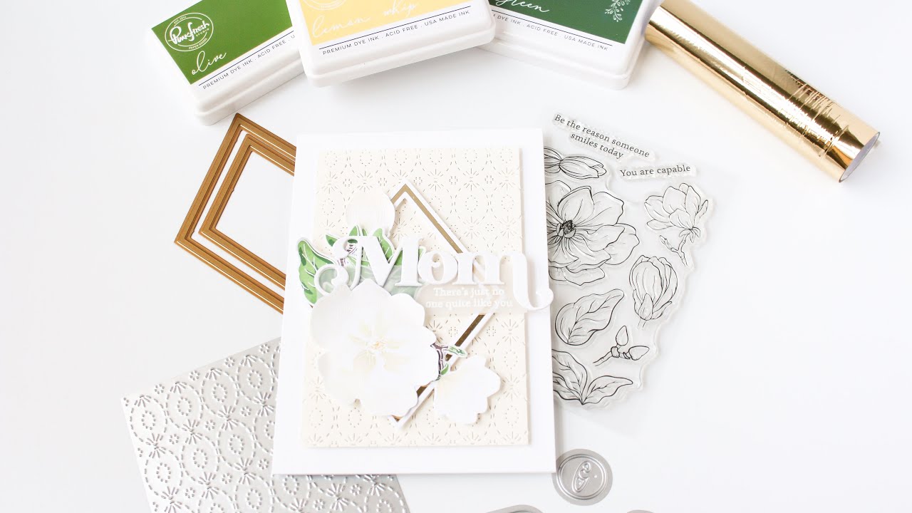 How To Use a Coverplate Background Die On A 5x7 Card With Carissa Wiley