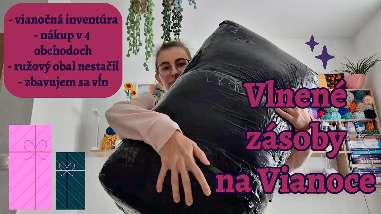 Vianočné nákupy | háčkované plány a predstavy, unboxing, zbavovanie sa nepoužívaných vĺn