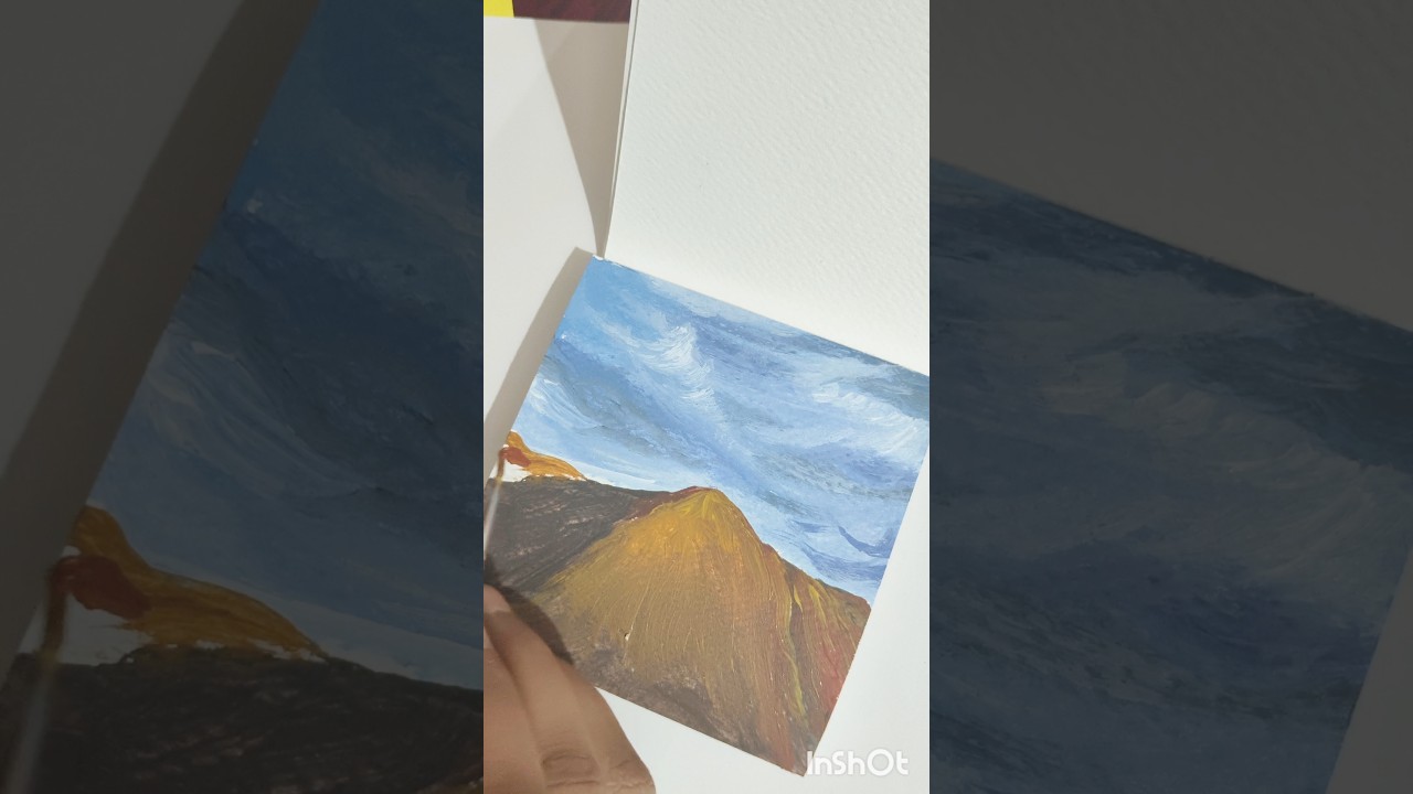Small gouache painting 