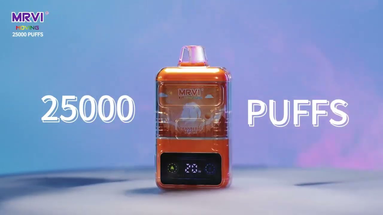 New MRVI MOVING 25K Puffs With Childlock And Display Screen,DTL&MTL  model