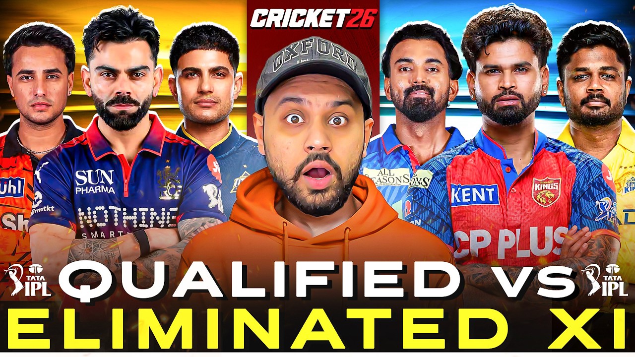 PLAYING IPL 2026 QUALIFIED vs ELIMINATED XI in CRICKET 26