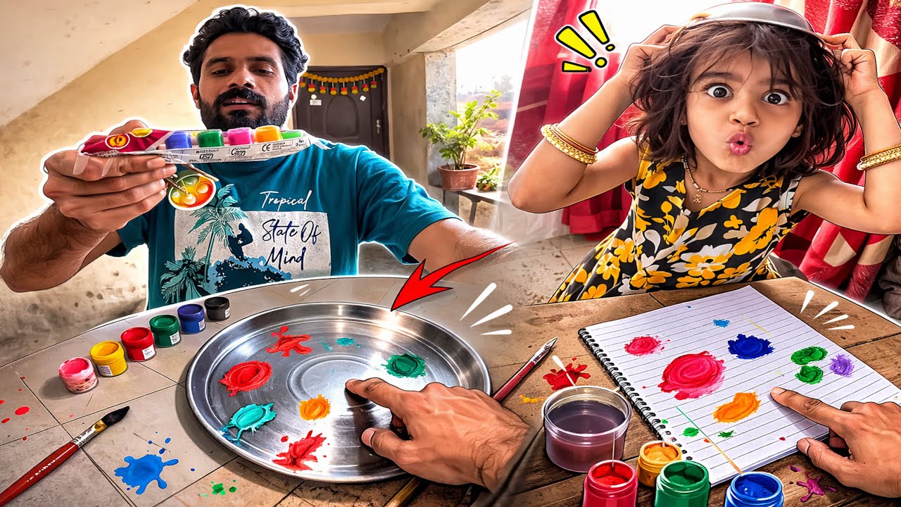 Aaj kiye Colour Mixing 🖍️