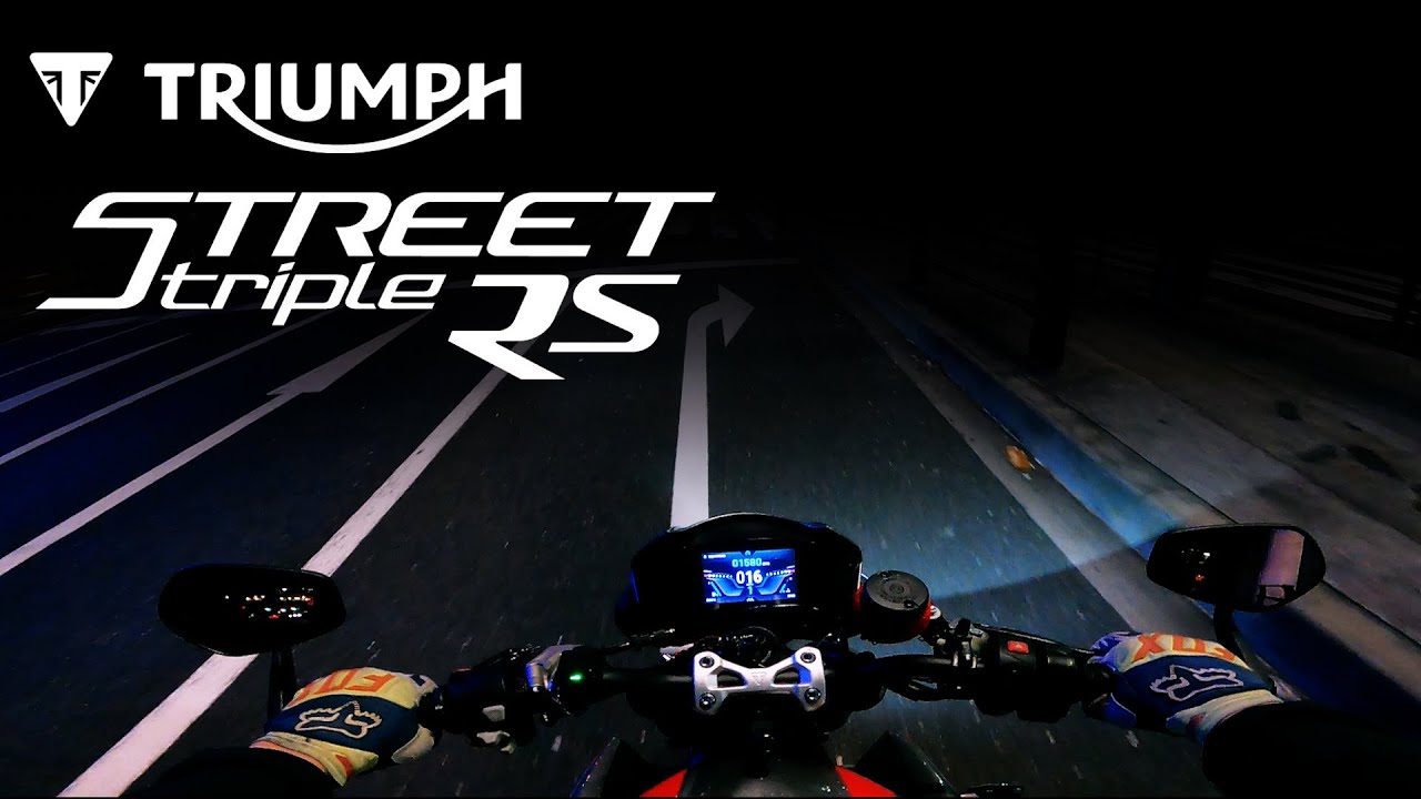 【イヤホン又はヘッドホン推奨🎧】#10 洗練されたトライアンフの三気筒サウンド！！  Triumph Street Triple RS