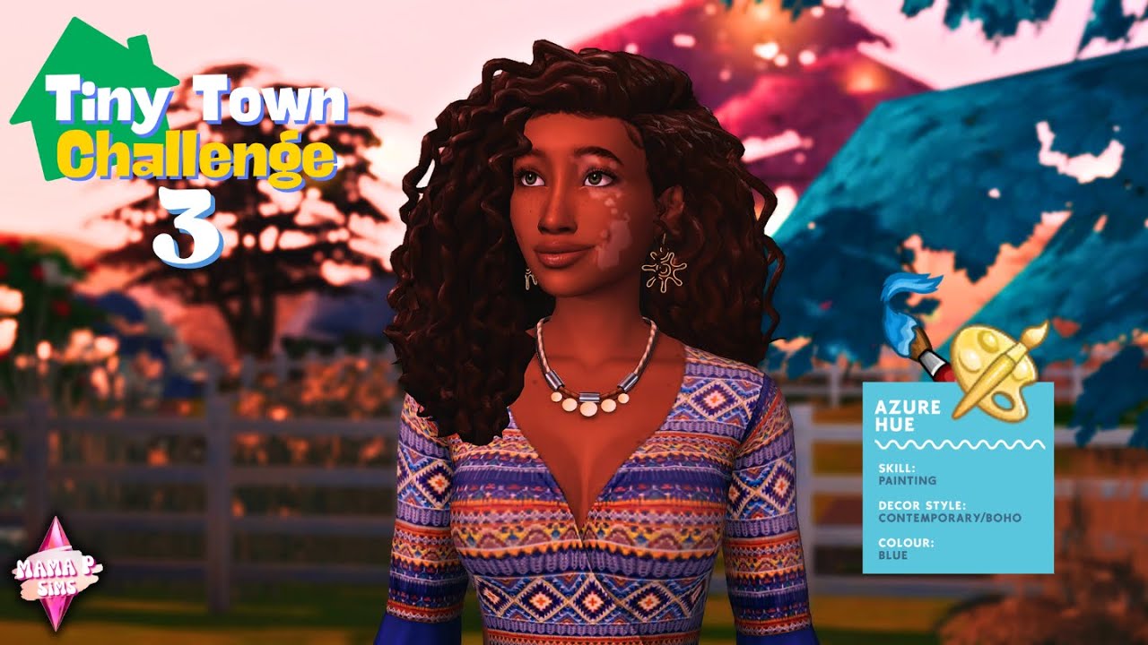 Painting Her Way To A New Home -Tiny Town Challenge - Sims 4