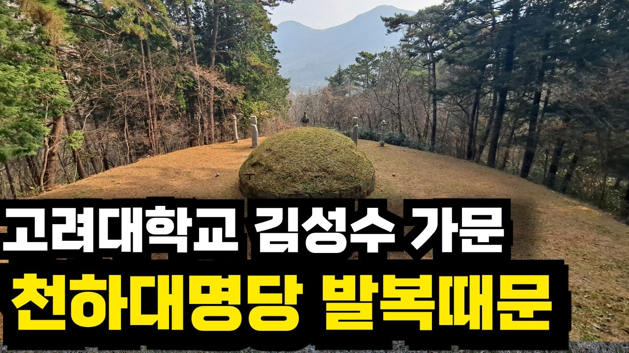 호남 명문 김성수 가문 발복지 /풍수명당은 이런 곳이다