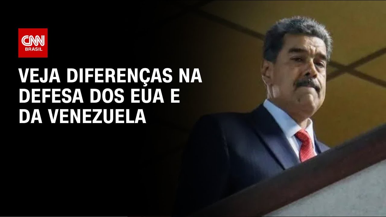 Tensão entre EUA e Venezuela cresce a cada semana; veja as diferenças entre defesas | LIVE CNN