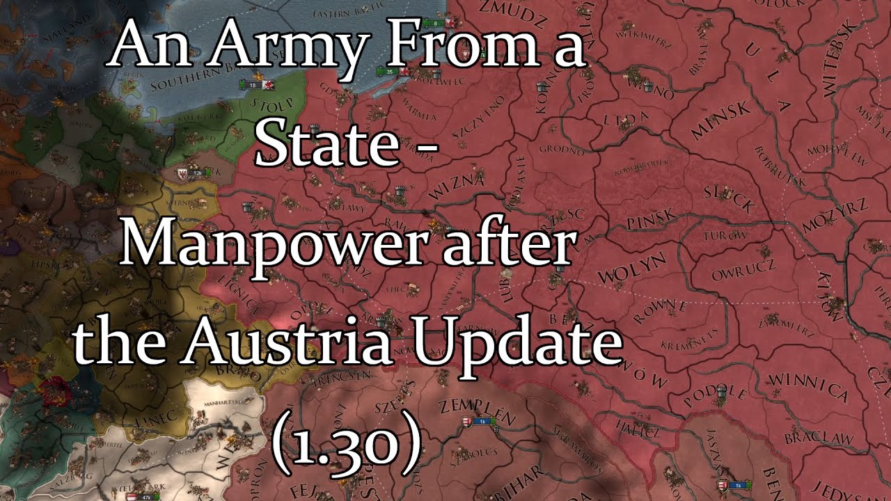 Manpower Guide in EU4 (post 1.30) - An Army 'from' a State