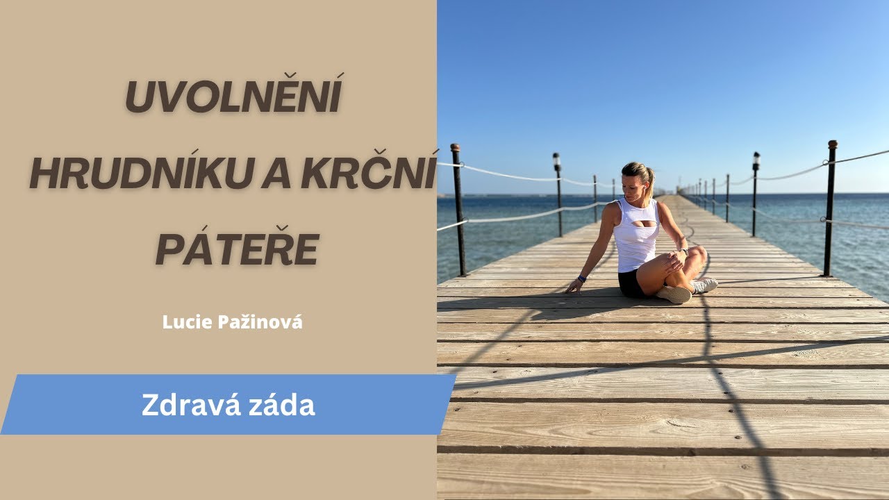 Uvolnění hrudní a krční páteře v sedě