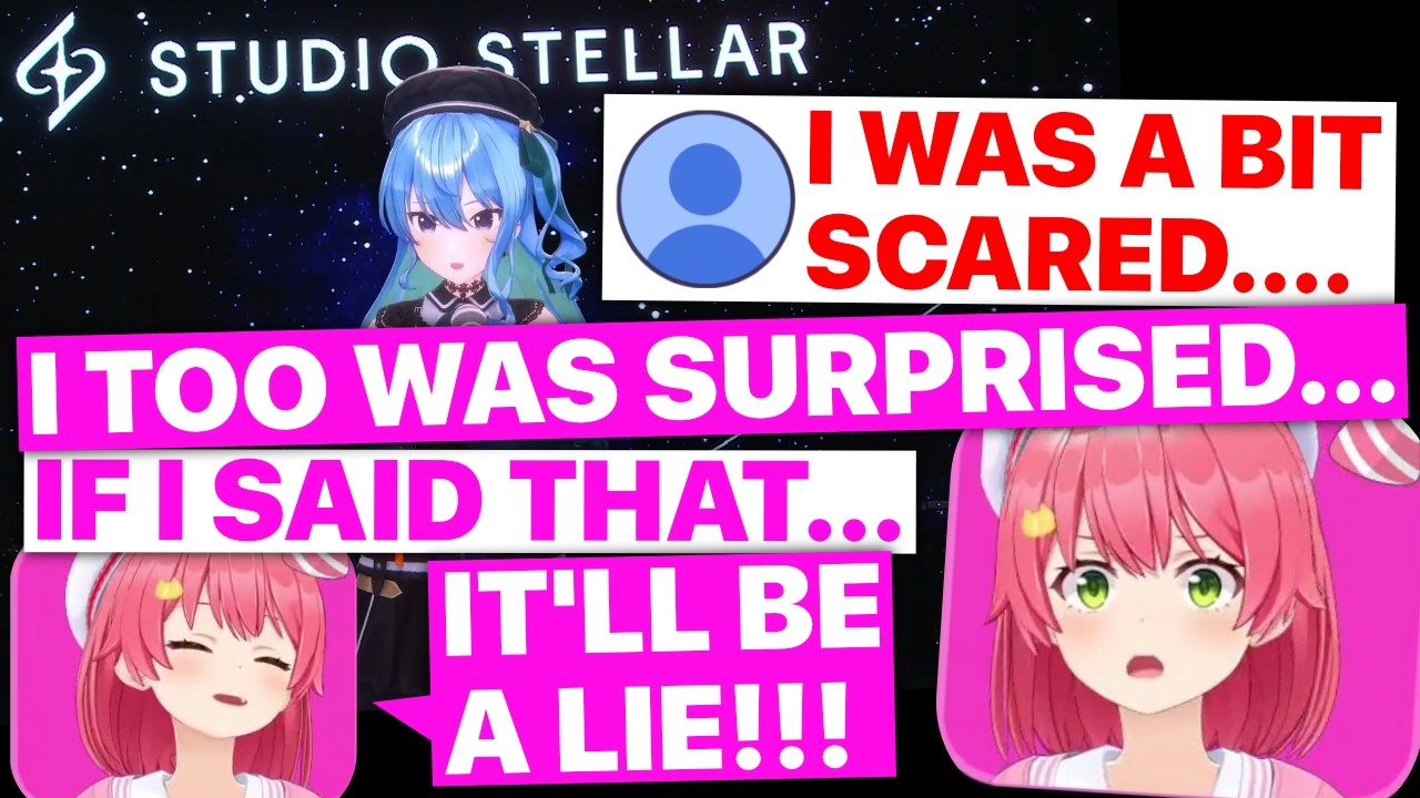 Miko Fakes Being Surprised At Suisei's Announcement (Sakura Miko /Hololive) [Eng Subs]