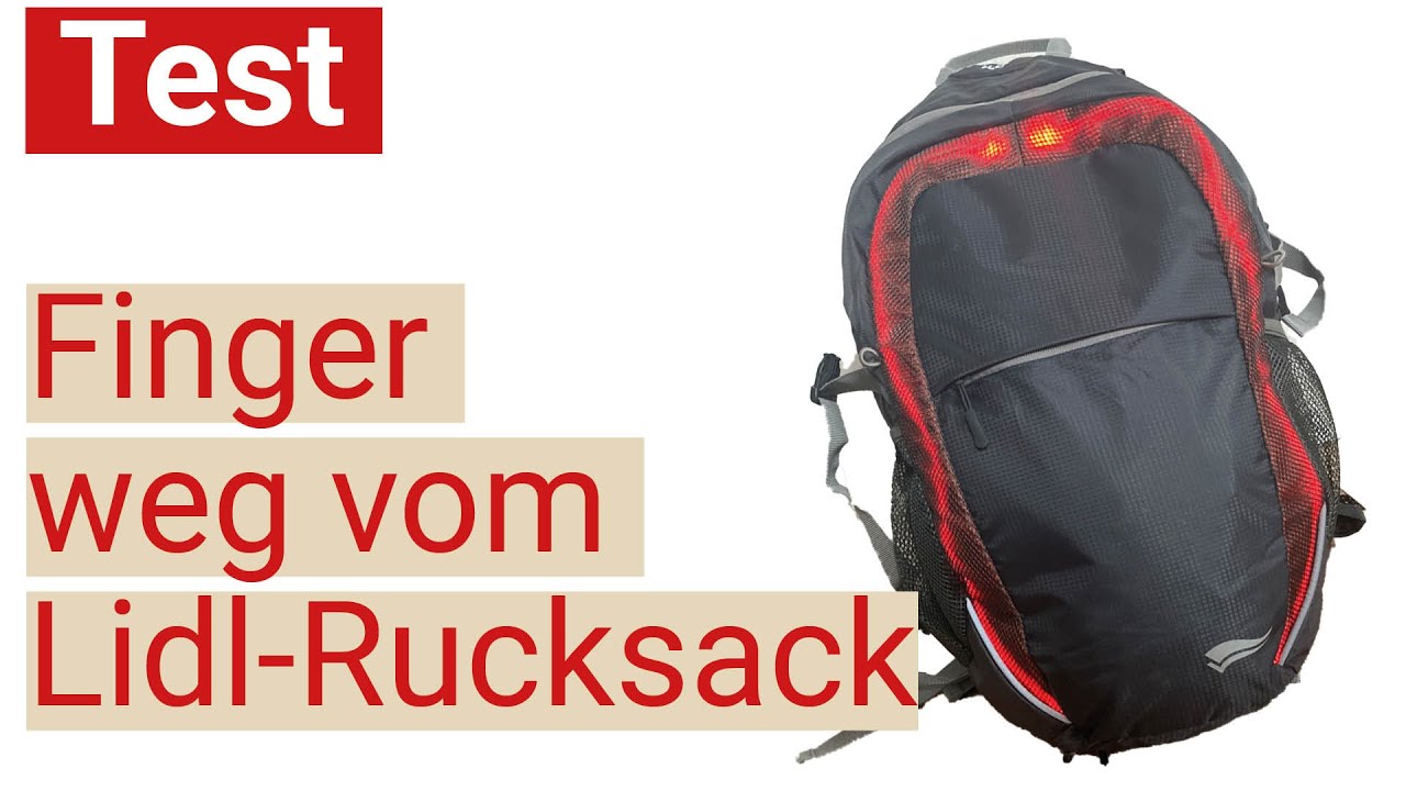 Lidl-Angebot von Crivit: LED-Fahrradrucksack geht im Test kaputt