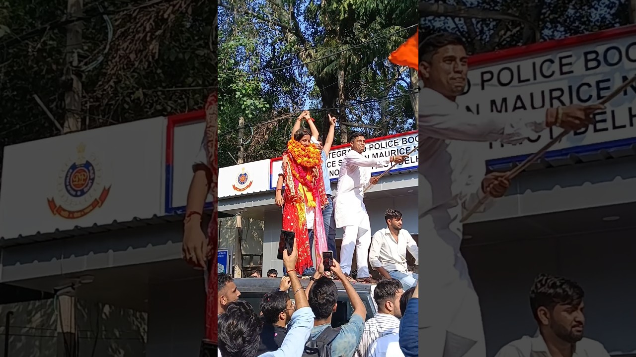 Deepika Jha Win Delhi University elections ABVP Candidate #delhiuniversity #university #election