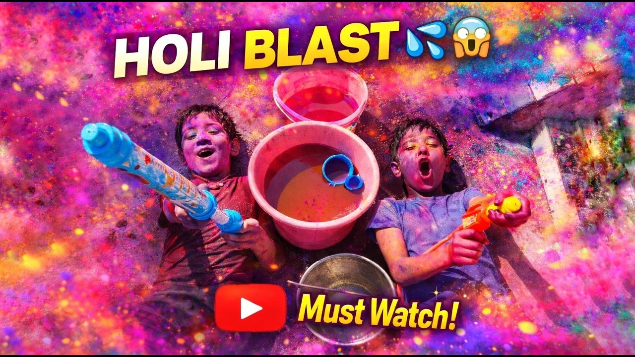 Holi BLAST 💦😱 | Aisi Crazy Holi Kabhi Nahi Kheli ! 🎨