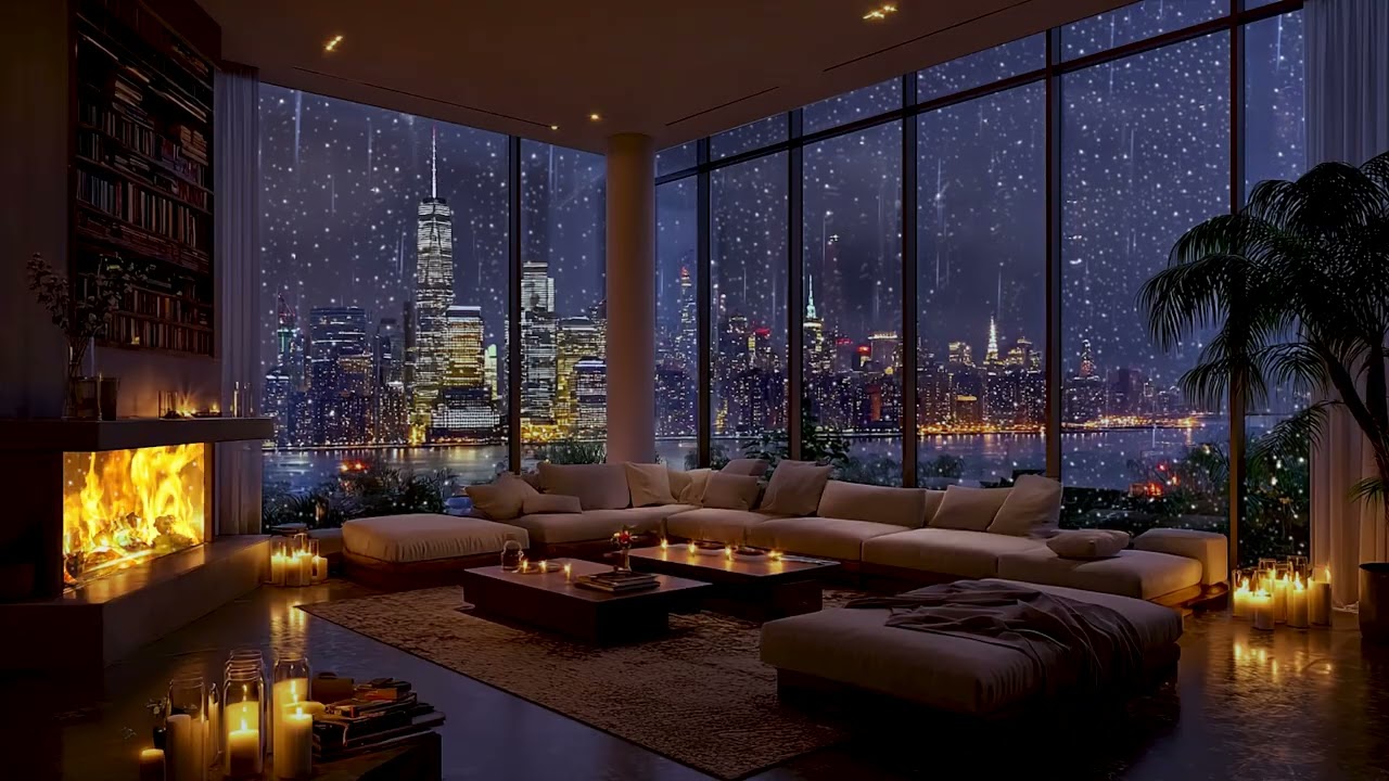 3 Hours Smooth Jazz and Rain 🎷🌧️ Relaxing Night Story (No Ads)