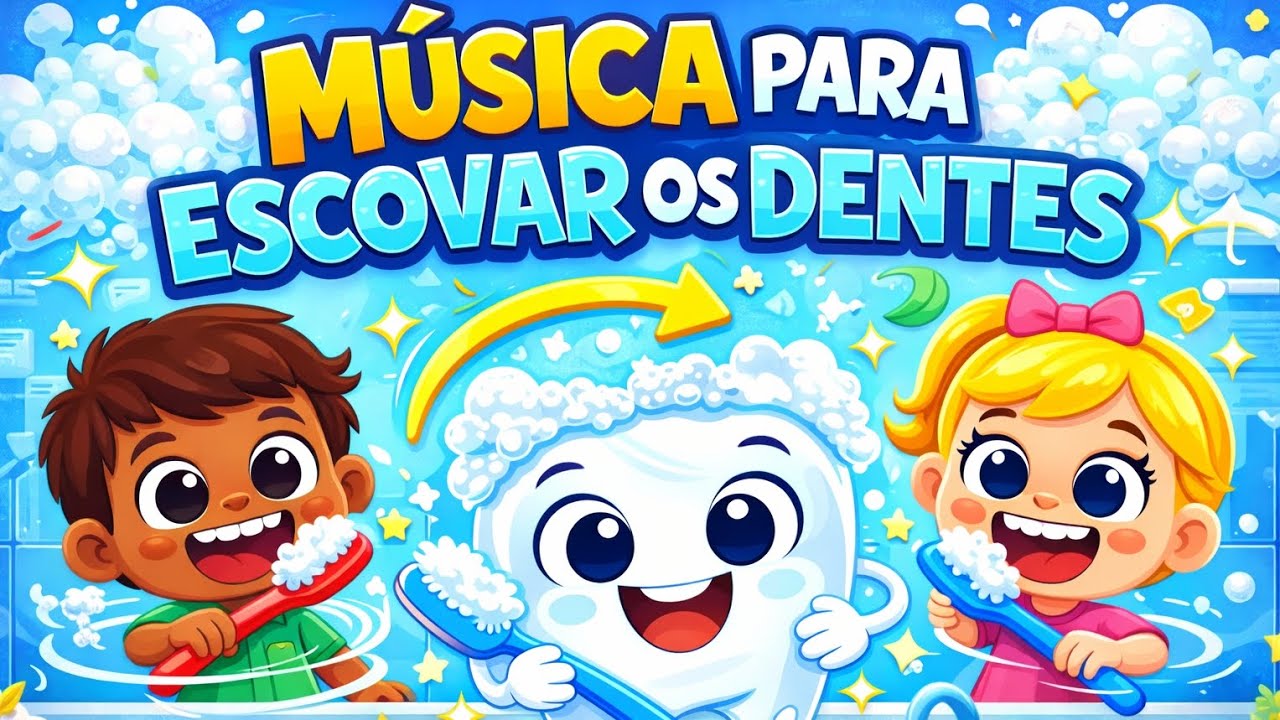 Música Para Escovar os Dentes Infantil 🪥😁 | Escova, Escova, Sorriso Brilha ✨ Baby e Music Kids