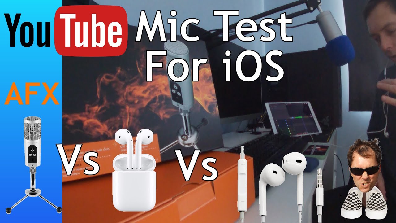 AirPods Vs EarPods Vs AFX firestar  sound Test iOS Youtube mic