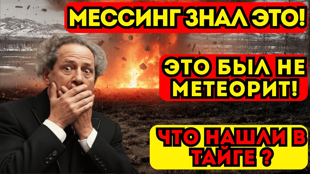 ЭТО БЫЛ НЕ МЕТЕОРИТ. Вся правда в запретном рассказе Мессинга о Тунгуске.