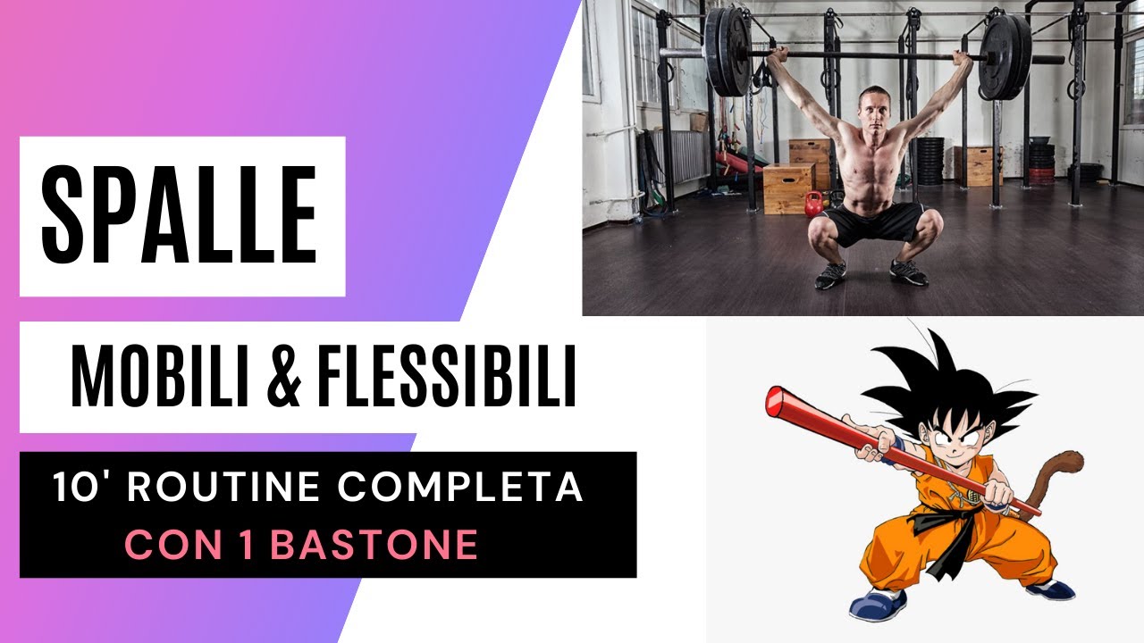 SPALLE | 10 MINUTI al giorno PER MIGLIORARE LA TUA MOBILITA' (con SOLO UN BASTONE)