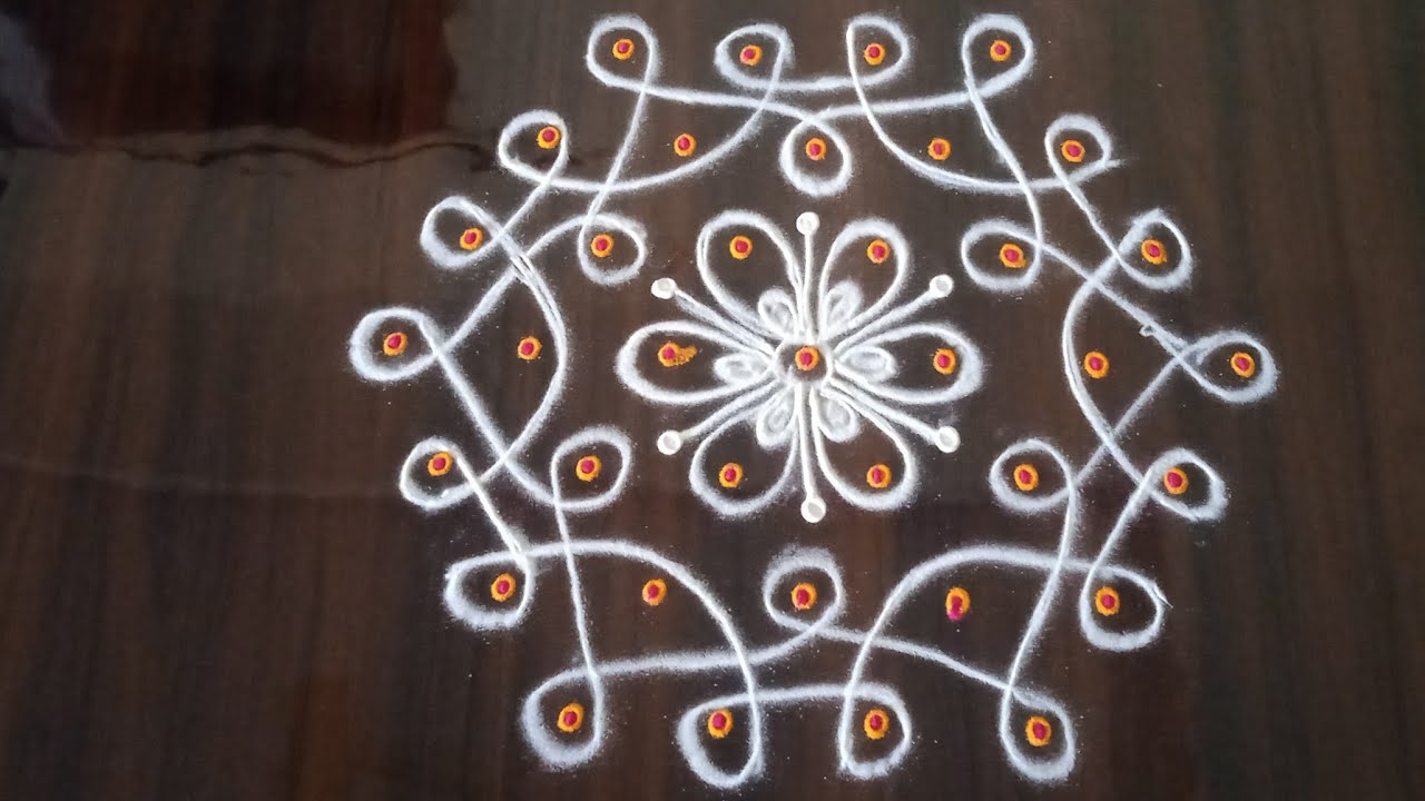 7*4 Daily rangoli | easyrangoli |simplerangoli | traditionalrangoli | festivalrangoli | #sghrangoli