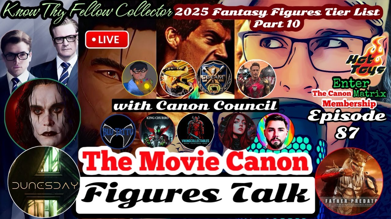 LIVE:  SCORCHED XENOMORPH & NJOHRR HOT TOYS - THE CROW KAUSTIK PLASTIK - FIGURES TALK - EPISODE 87