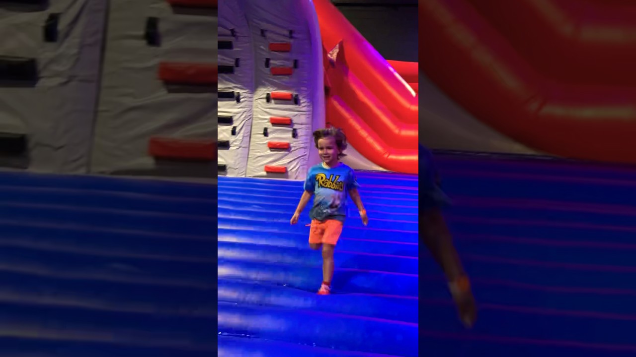 Activities indoors playground with baby brother fun day