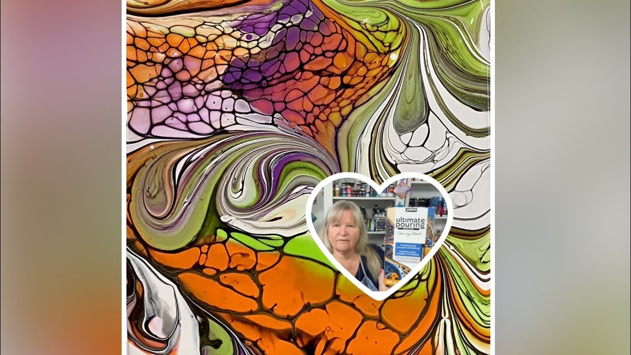 (1017) Swipe Technique ~ Pebeo ~ Ultimate Pouring  Medium ~ Paint Pouring