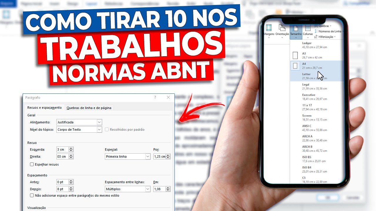 Formata&ccedil;&atilde;o ABNT no Word para Trabalhos Escolares | Normas ABNT Passo a Passo - 2025