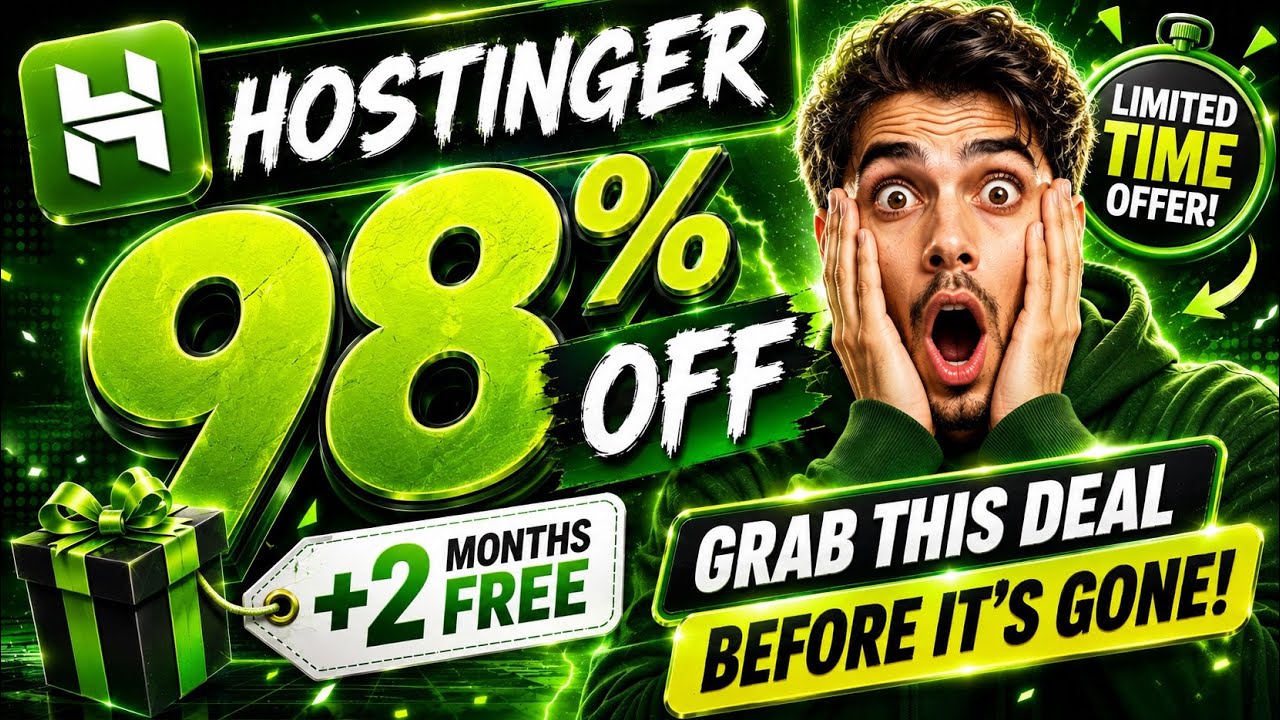 Hostinger Coupon Code 2026 😱 SHOCKING DEAL ✅ |Hostinger Discount Code|Hostinger Promo Code WORKING 🔥
