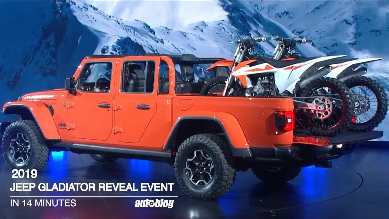 Jeep Gladiator L.A. Auto Show Reveal in just 14 minutes